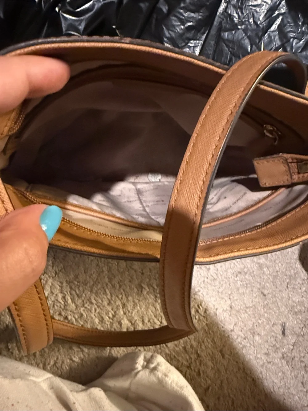 Michael Kors Brown/Tan Signature Canvas Messenger Bag